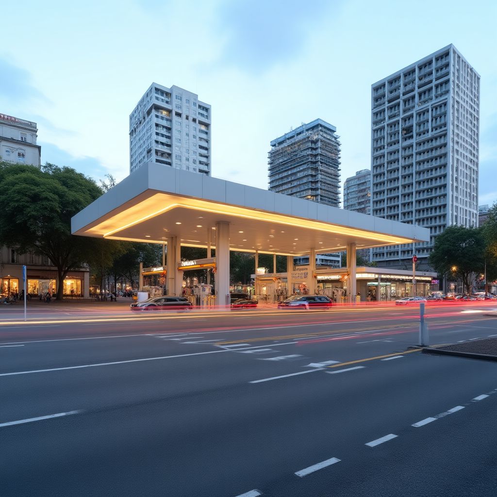 Estación de servicio en Buenos Aires
